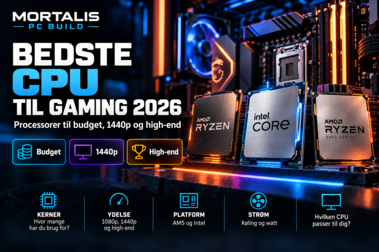 Bedste CPU til gaming 2026 – processor til budget, 1440p og high-end